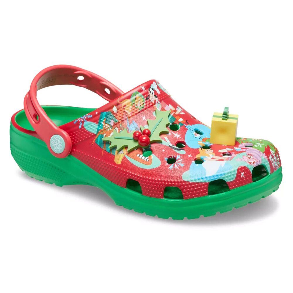 Disney Parks 2023 M5/W7 Christmas Holiday Mickey & Friends Presents Crocs NEW
